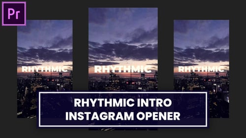 Download Modern Rhythmic Instagram Opener MOGRT for Premier Pro Premiere Pro Template