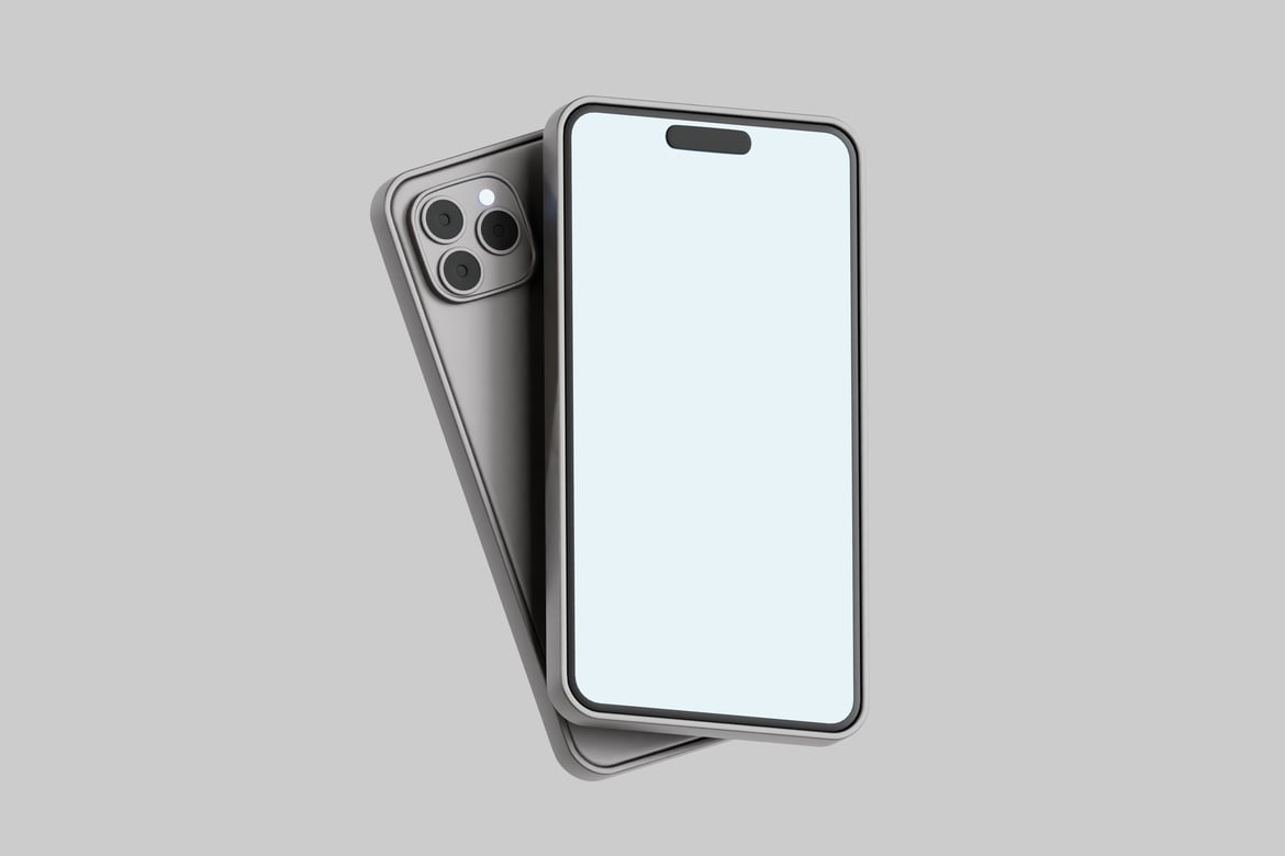 Download Modern smartphone with three lenses. 3D Model