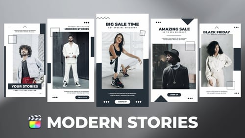 Download Modern Stories for Final Cut Pro Apple Motion Template