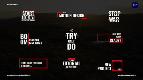 Download Modern Text Animation 2.0_mogrt Premiere Pro Template