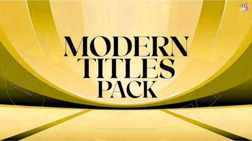 Download Modern Titles Pack | FCPX Apple Motion Template