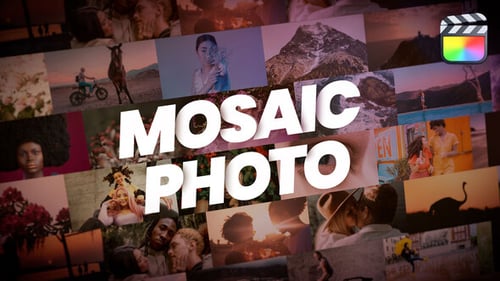 Download Mosaic Photo Reveal Apple Motion Template