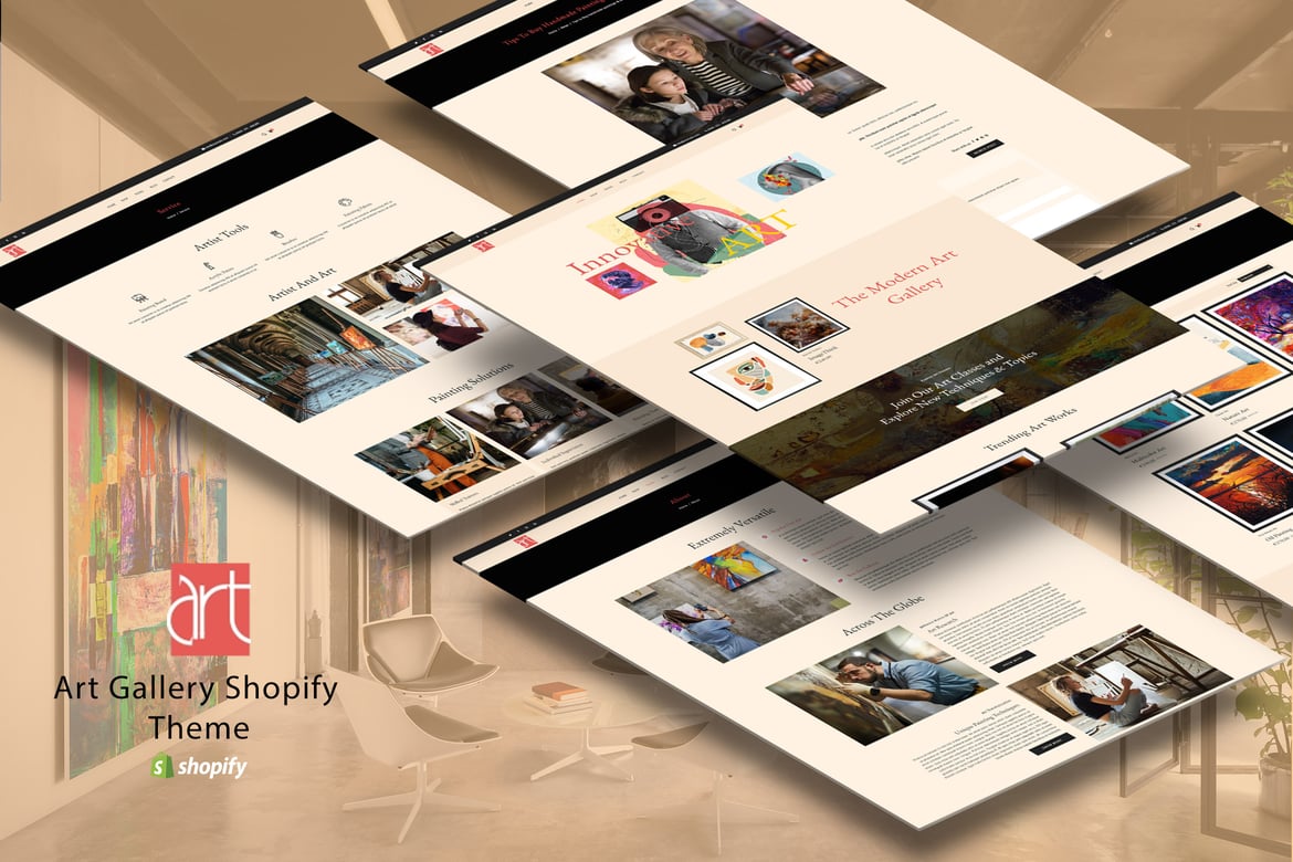 Download Multi Art - Shopify Art Store, Crafts Theme Shopify Theme