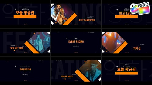 Download Music Event Promo for FCPX Apple Motion Template