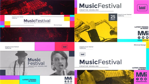 Download music event promo Premiere Pro Template