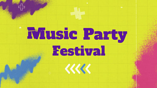 Download Music Party Festival - Mogrt Premiere Pro Template