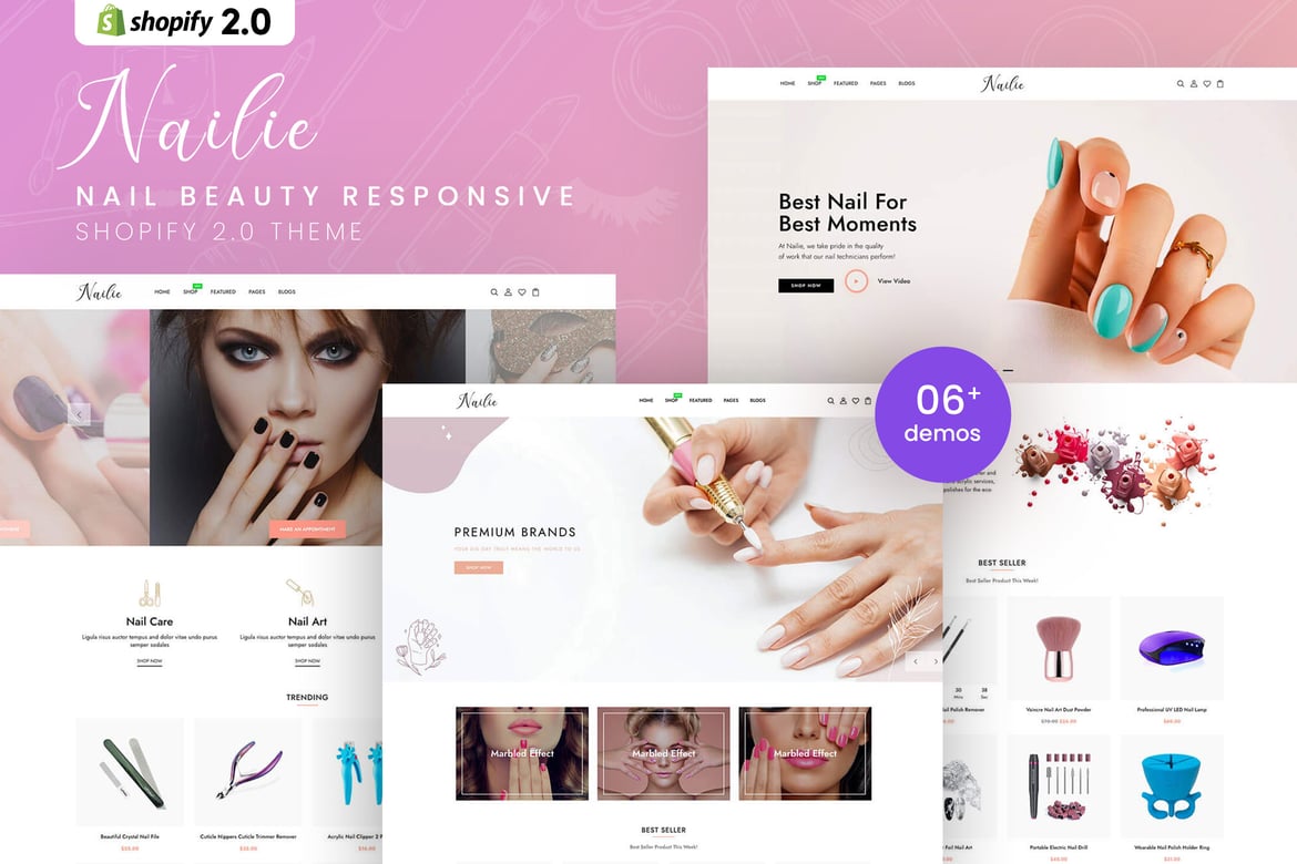 Download Nailie - Nail Beauty Responsive Shopify 2.0 Theme