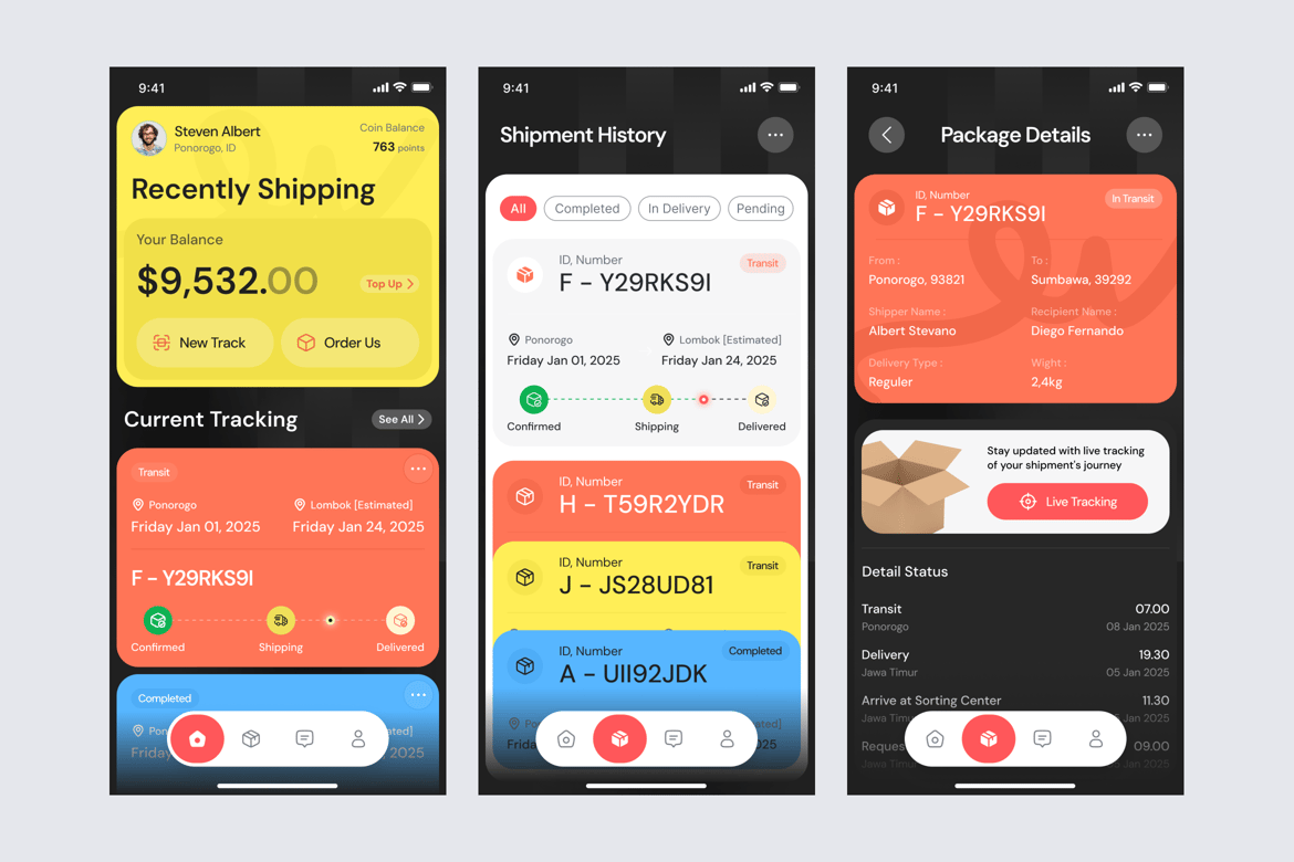 Download Navigo - Logistic app Figma Design