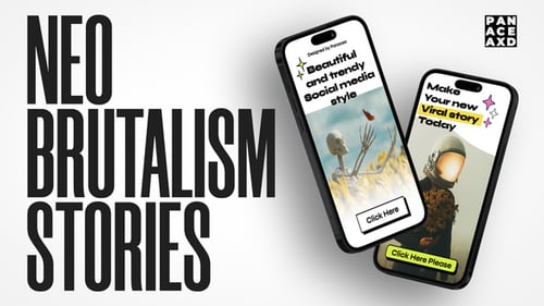 Download Neo Brutalism Stories Apple Motion Template