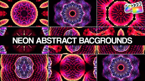 Download Neon Abstract Backgrounds for FCPX Apple Motion Template