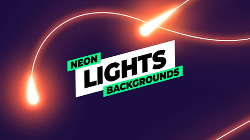 Download Neon Lights Backgrounds After Effect Template