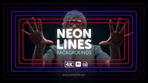 Download Neon Lines Backgrounds for Premiere Pro Premiere Pro Template