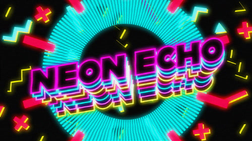 Download Neon Text Echo Premiere Pro Template