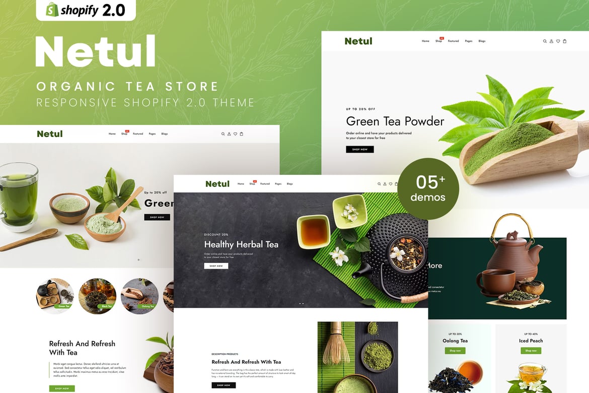 Download Netul - Organic Tea Store Shopify 2.0 Theme