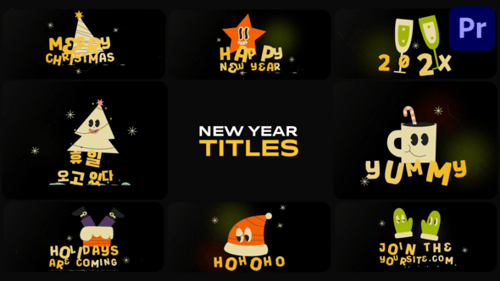 Download New Year Titles for Premiere Pro Premiere Pro Template