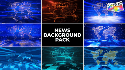 Download News Background Pack for FCPX Apple Motion Template