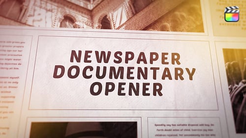 Download Newspaper History Slideshow - FCPX Apple Motion Template