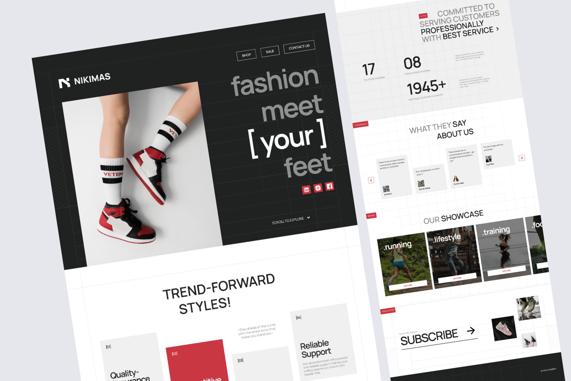 Download NIKIMAS - E commerce Website Figma Design