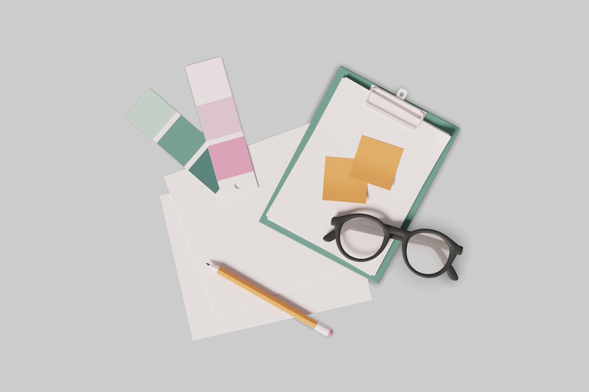 Download Office supplies on a 3D Model