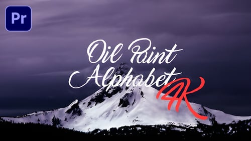 Download Oil Paint Alphabet 4K Premiere Pro Template