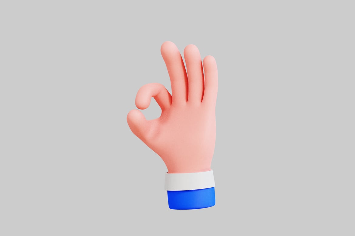 Download "Okay" gesture 3D Model