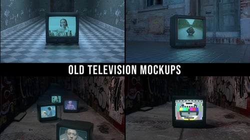 Download Old TV Mockups Premiere Pro Template