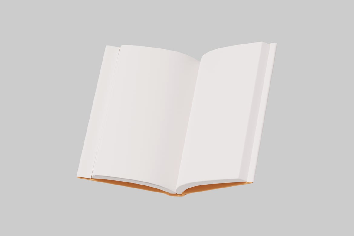 Download Open book 3D Model