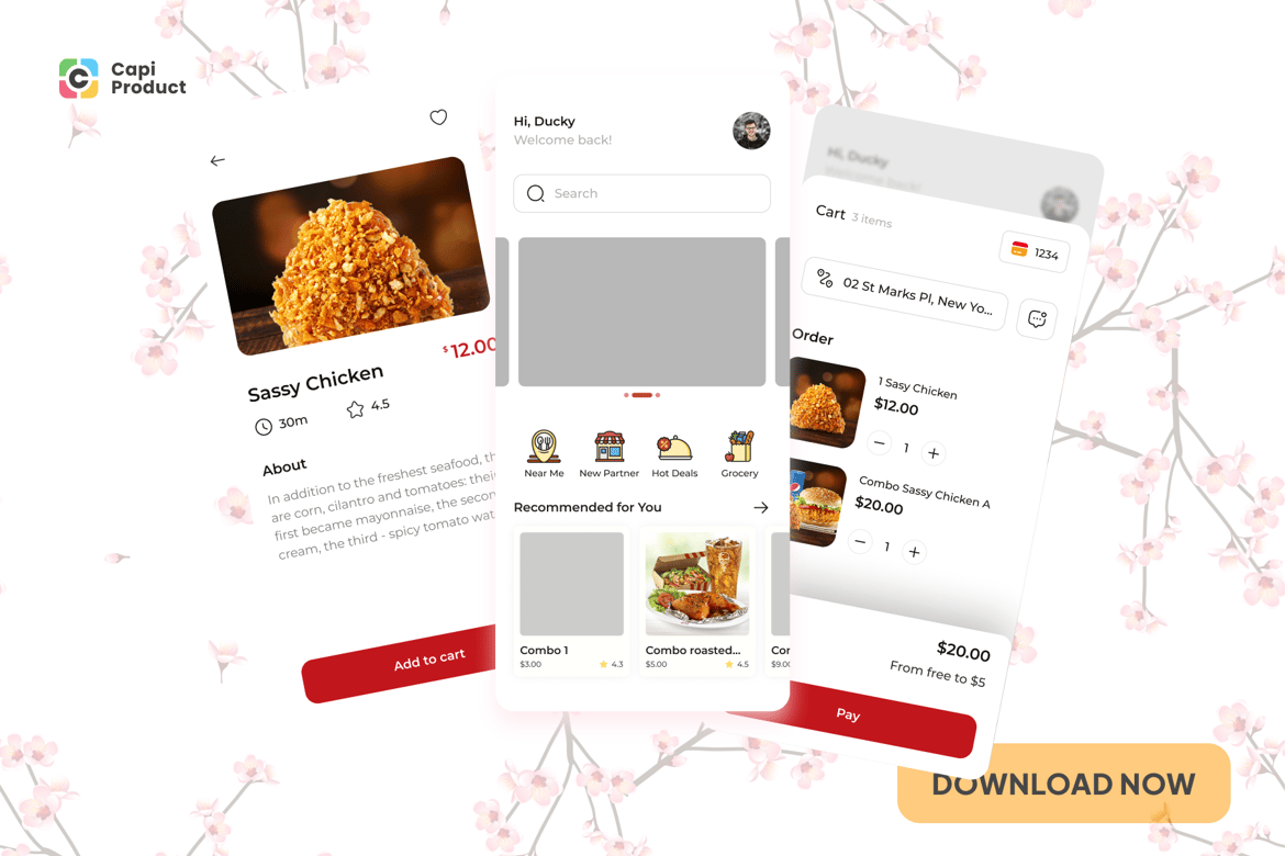 Download Order Food App Figma Design