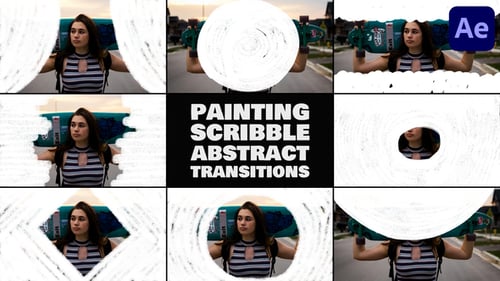 Download Painting Scribble Abstract Transitions for After Effects