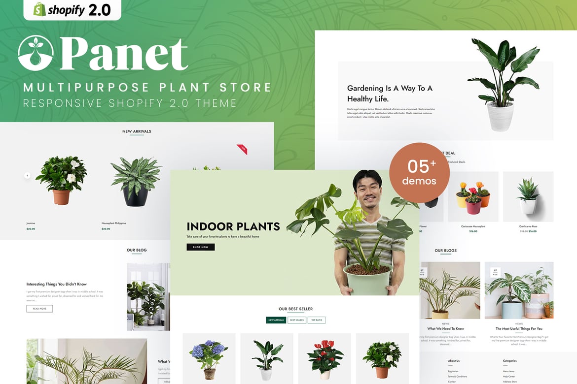 Download Panet - MultiPurpose Plant Store Shopify 2.0 Theme