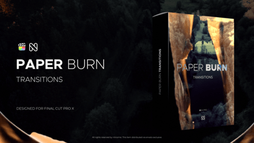 Download Paper Burn Transitions for Final Cut Pro X Apple Motion Template