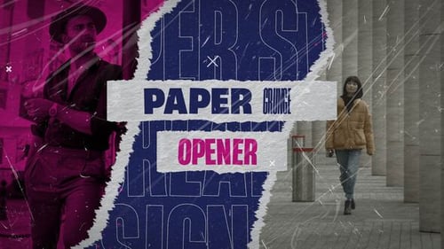 Download Paper Grunge Opener | MOGRT Premiere Pro Template