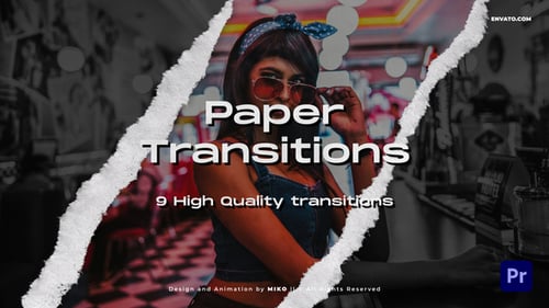 Download Paper Transitions Premiere Pro Template