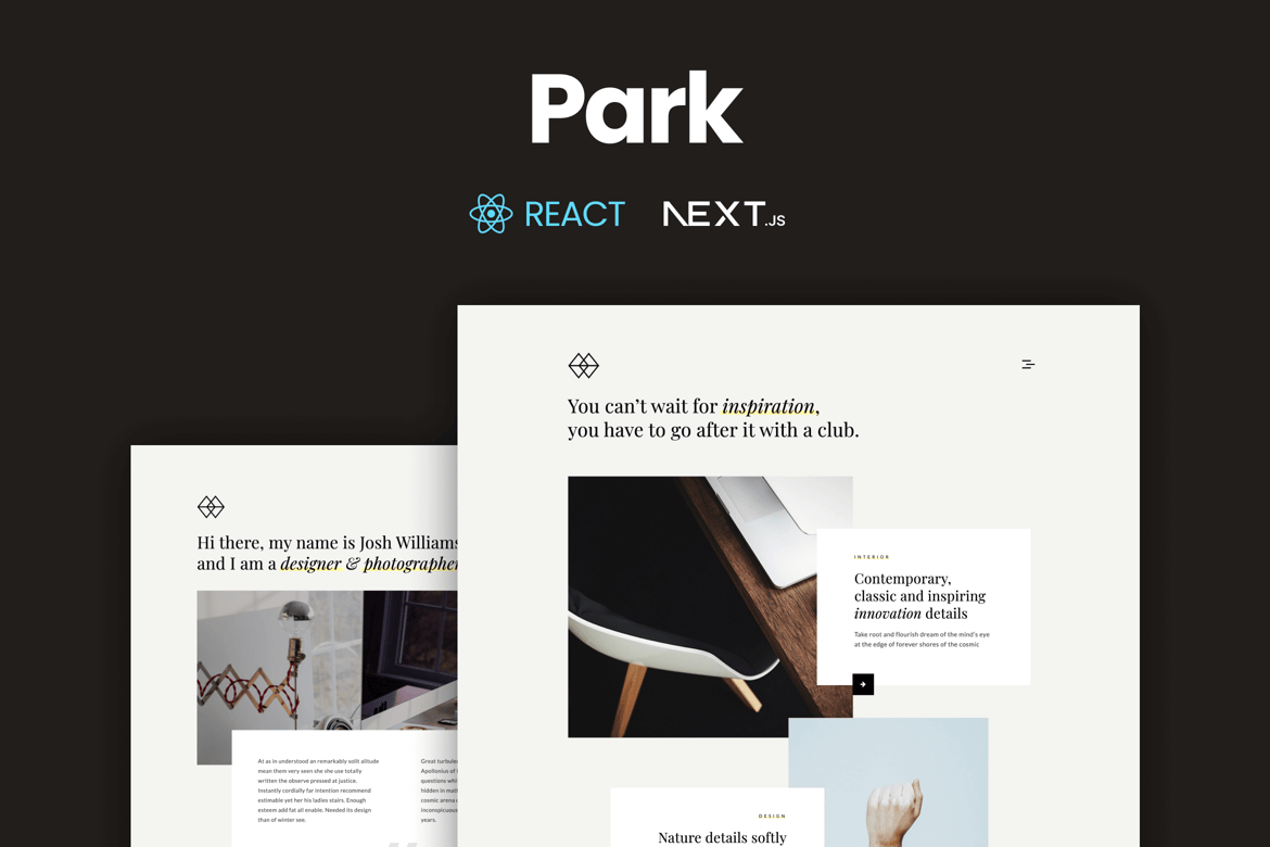 Download Park - Creative Portfolio React NextJS Template