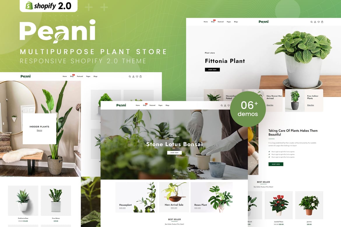 Download Peani - MultiPurpose Plant Store Shopify 2.0 Theme