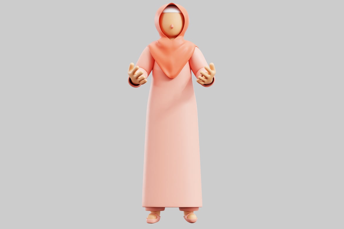 Download Person in Traditional Attire 3D Model