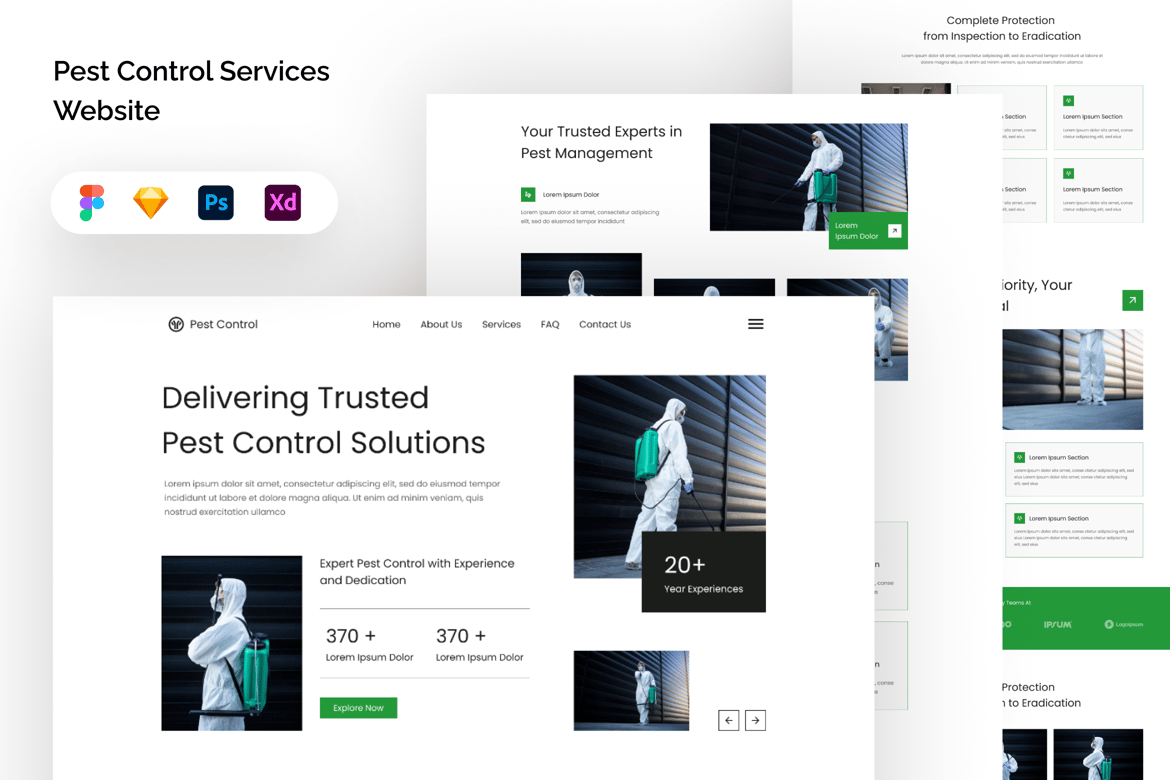 Download Pest Control Services Website Figma Design