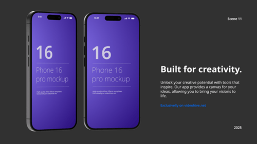Download Phone 16 App Presentation Mockup After Effect Template