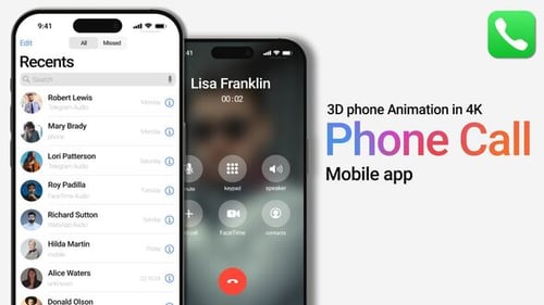 Download Phone Call MOGRT Premiere Pro Template