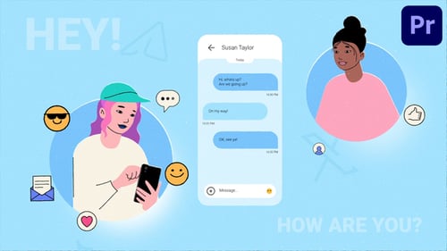 Download Phone Texting Explainer for Premiere Pro Premiere Pro Template