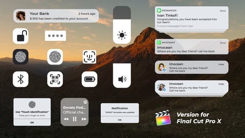 Download Phone UI Interface | FCPX Apple Motion Template
