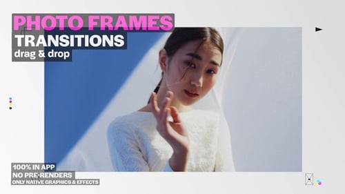 Download Photo Frame Transitions: Dynamic Movements with Elegant Border Frames Premiere Pro Template