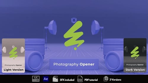 Download Photography Opener After Effect Template