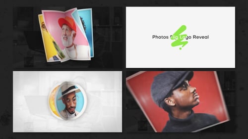 Download Photos Flip Logo Reveal After Effect Template