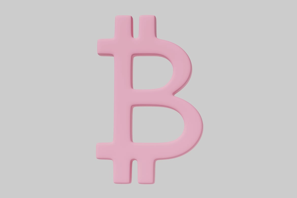 Download Pink letter B. 3D Model