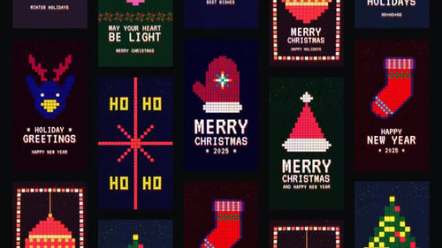 Download Pixel Christmas Stories Premiere Pro Template