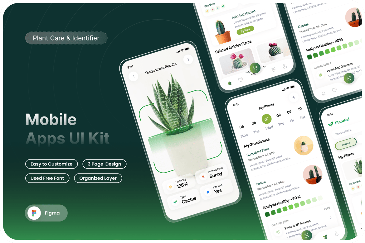 Download PlantPal - Plant Care & Identifier Apps Figma Design