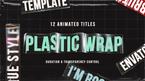 Download Plastic Wrap Titles After Effect Template