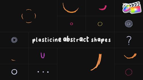 Download Plasticine Abstract Shapes | FCPX Apple Motion Template