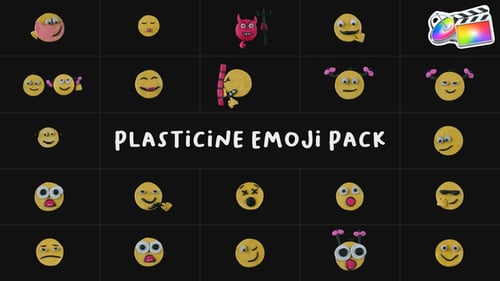 Download Plasticine Emoji Pack | FCPX Apple Motion Template